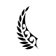 A crisp tribal outline of a fern leaf frond silhouette, designed for a discrete forearm or rib placement.