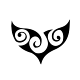 A beautifully sleek standalone whale tail graphic, offering a modern minimal silhouette that represents a spiritual connection to the wild sea.